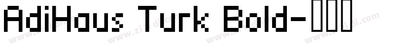 AdiHaus Turk Bold字体转换